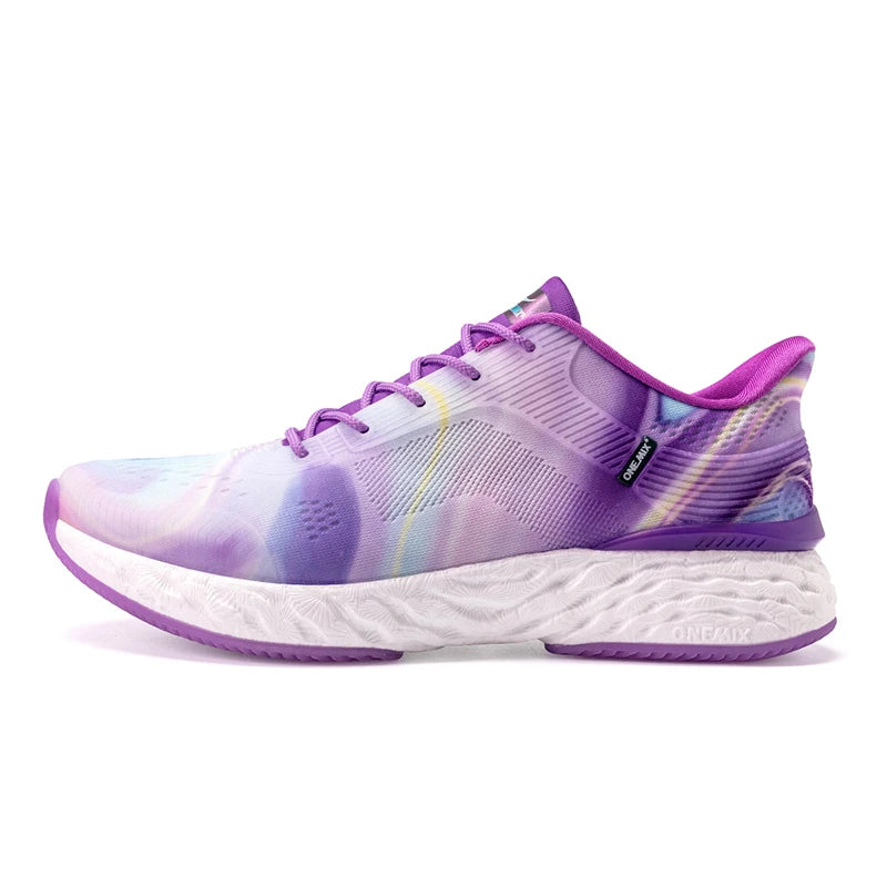 ONEMIX Summer Breathable Mesh Sneakers for Women Jacquard Gradient Soft Tenis Jogging Shoes Lightweight Leisure Outdoor Sneakers
