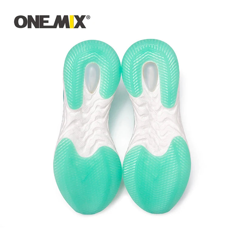 ONEMIX Summer Breathable Mesh Sneakers for Women Jacquard Gradient Soft Tenis Jogging Shoes Lightweight Leisure Outdoor Sneakers
