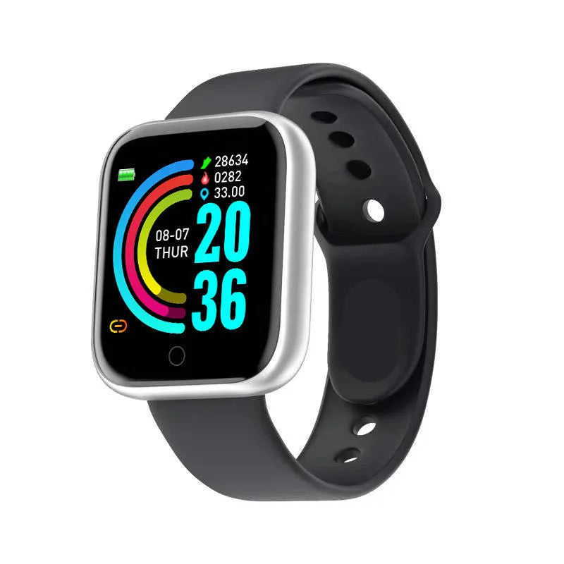 Smart Watch Y68 Bluetooth Fitness Tracker Sports Watch Heart Rate Monitor Blood Pressure Smart Bracelet for Android IOS D20 Pro