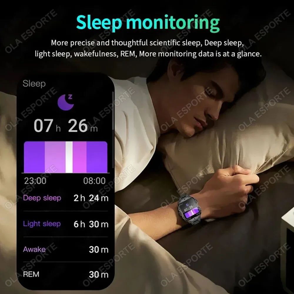 2025 Smartwatch Men Bluetooth Call Heart Rate Health Monitor AI Voice Waterproof Sport GPS Tracker Smart Watches For Android IOS