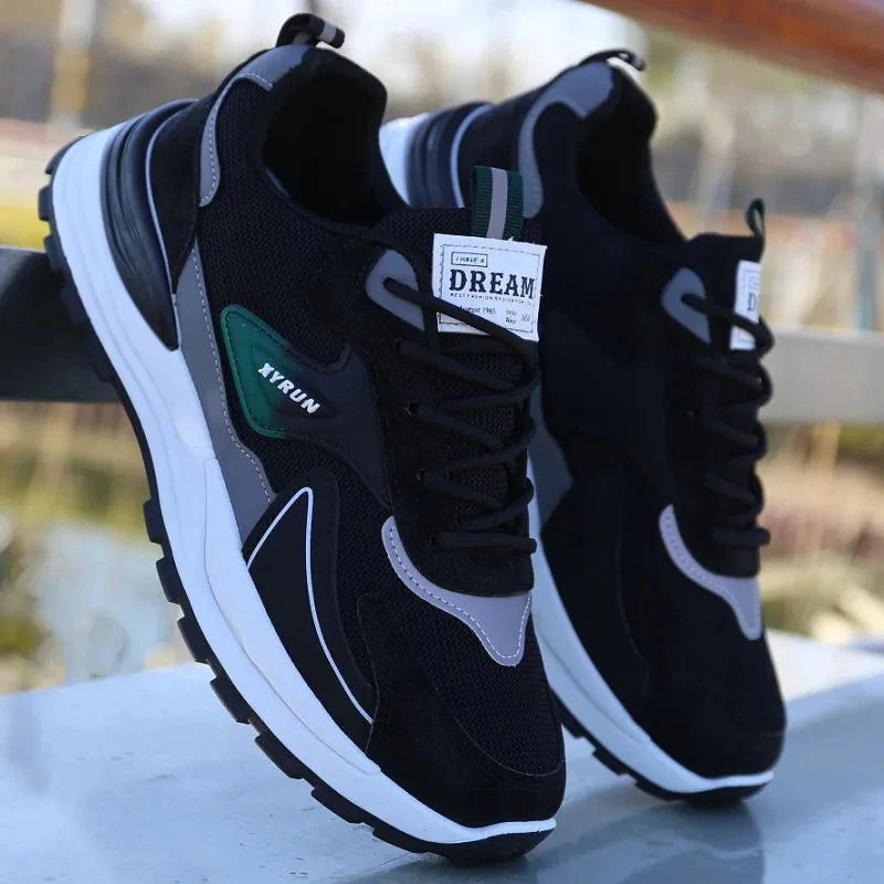 Casual Versatile Sport Shoes Men Comfortable Breathable Anti-skid Wear Resistance Sole Lightweight Outdoor Running Sneaker