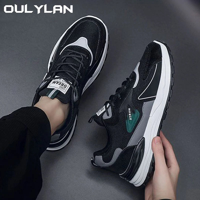 Casual Versatile Sport Shoes Men Comfortable Breathable Anti-skid Wear Resistance Sole Lightweight Outdoor Running Sneaker