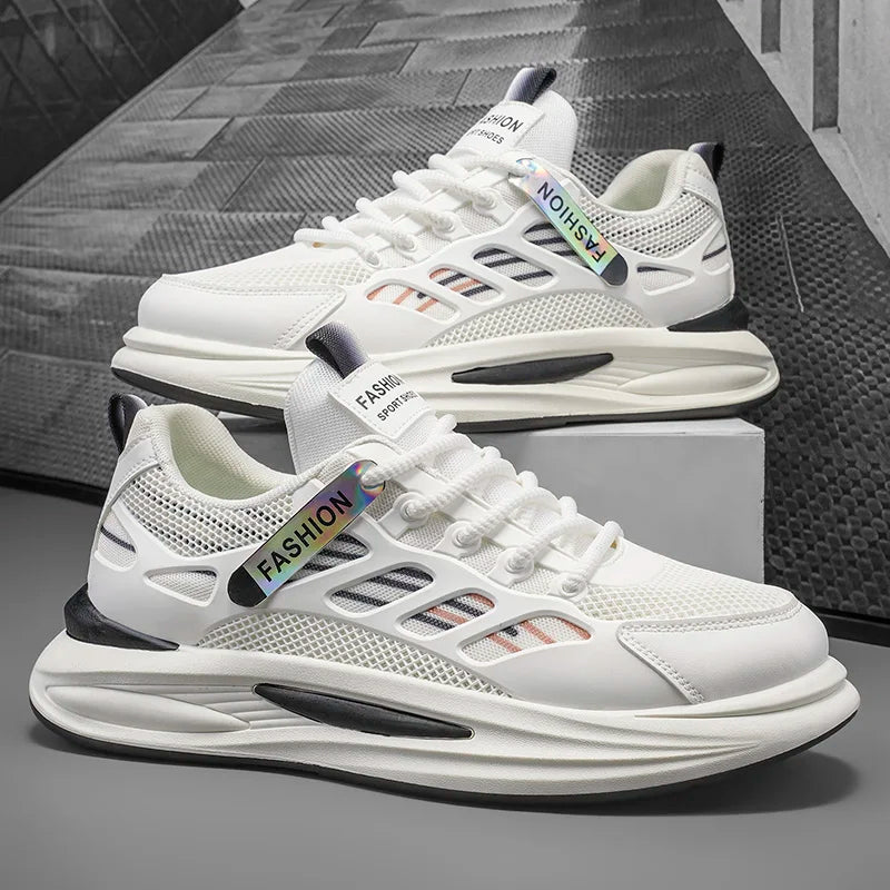 Men's Breathable Sneakers 2025 Autumn Comfortable Breathable Mens Platform Running Shoes Fashion Casual Shoes Zapatillas Hombre