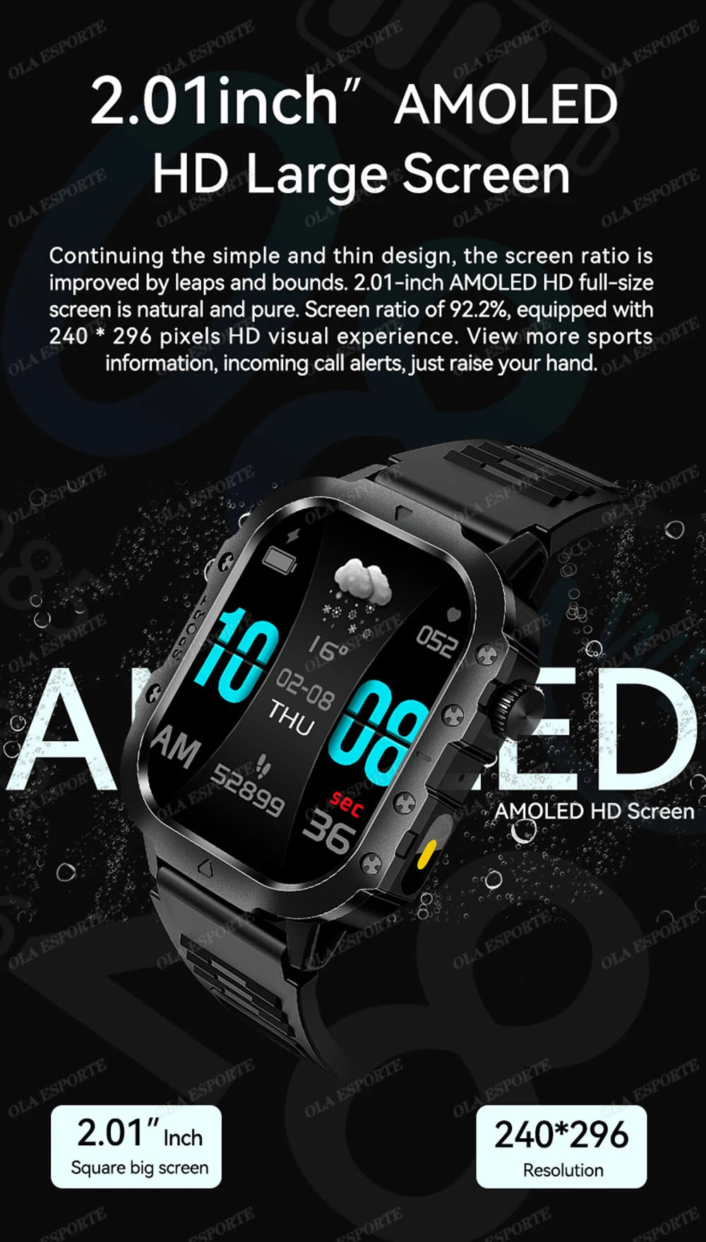 2025 Smartwatch Men Bluetooth Call Heart Rate Health Monitor AI Voice Waterproof Sport GPS Tracker Smart Watches For Android IOS