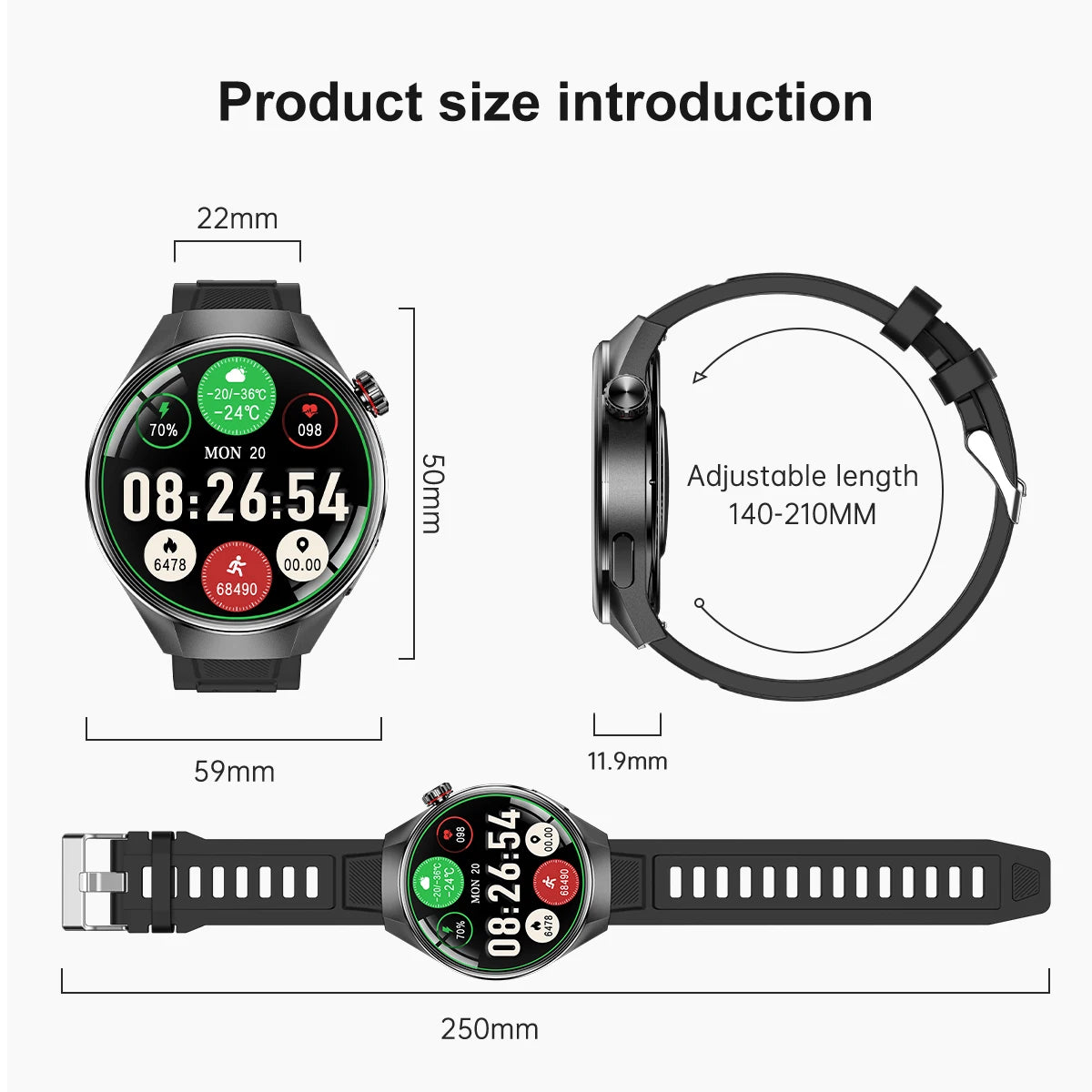 2025 New Watch G5 PlUS Smart Watch Men 1.75"AMOLED Screen GPS Track Compass Heart Rate Bluetooth Call SmartWatch For Android IOS