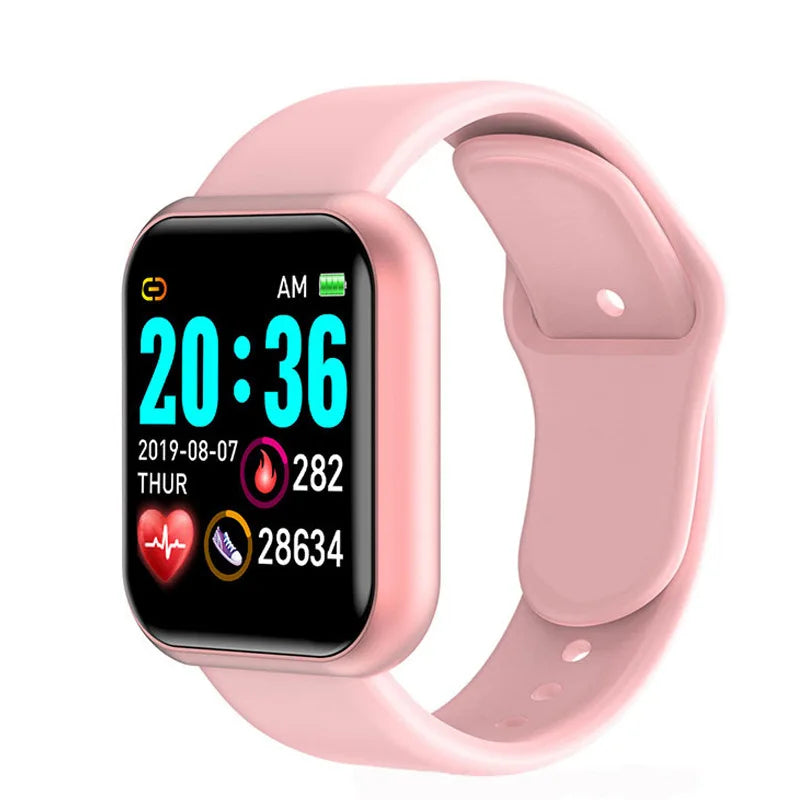 Smart Watch Y68 Bluetooth Fitness Tracker Sports Watch Heart Rate Monitor Blood Pressure Smart Bracelet for Android IOS D20 Pro