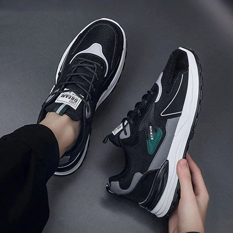 Casual Versatile Sport Shoes Men Comfortable Breathable Anti-skid Wear Resistance Sole Lightweight Outdoor Running Sneaker