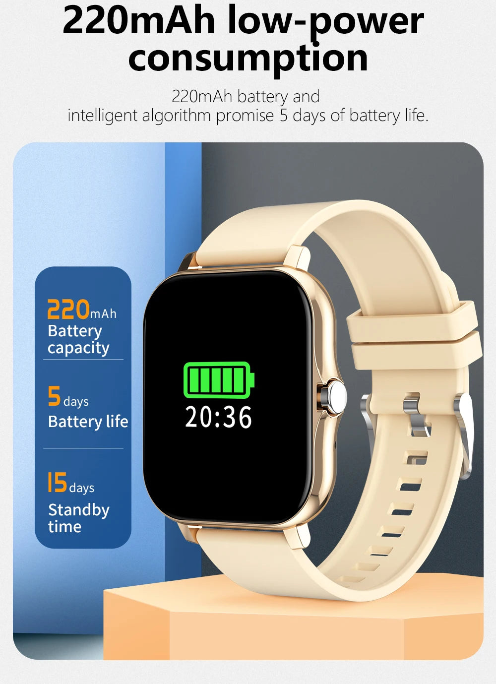 Sport Smart Watch Fitness Clock Health Monitor Waterproof Smartwatch Bluetooth Call Watches for Men Women IOS Xiaomi Huawei 2025