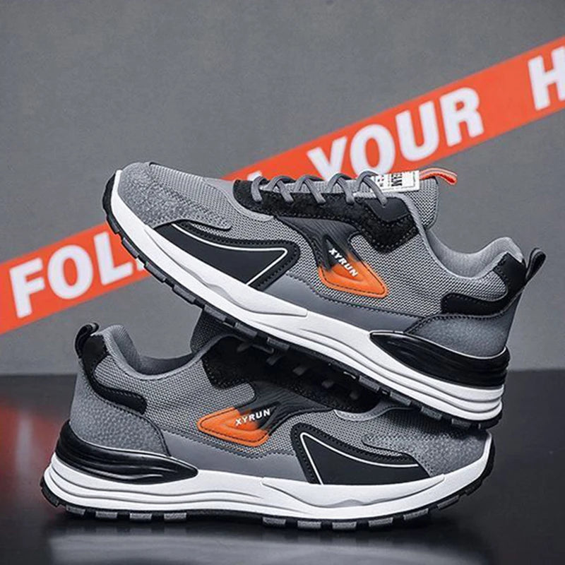 Casual Versatile Sport Shoes Men Comfortable Breathable Anti-skid Wear Resistance Sole Lightweight Outdoor Running Sneaker