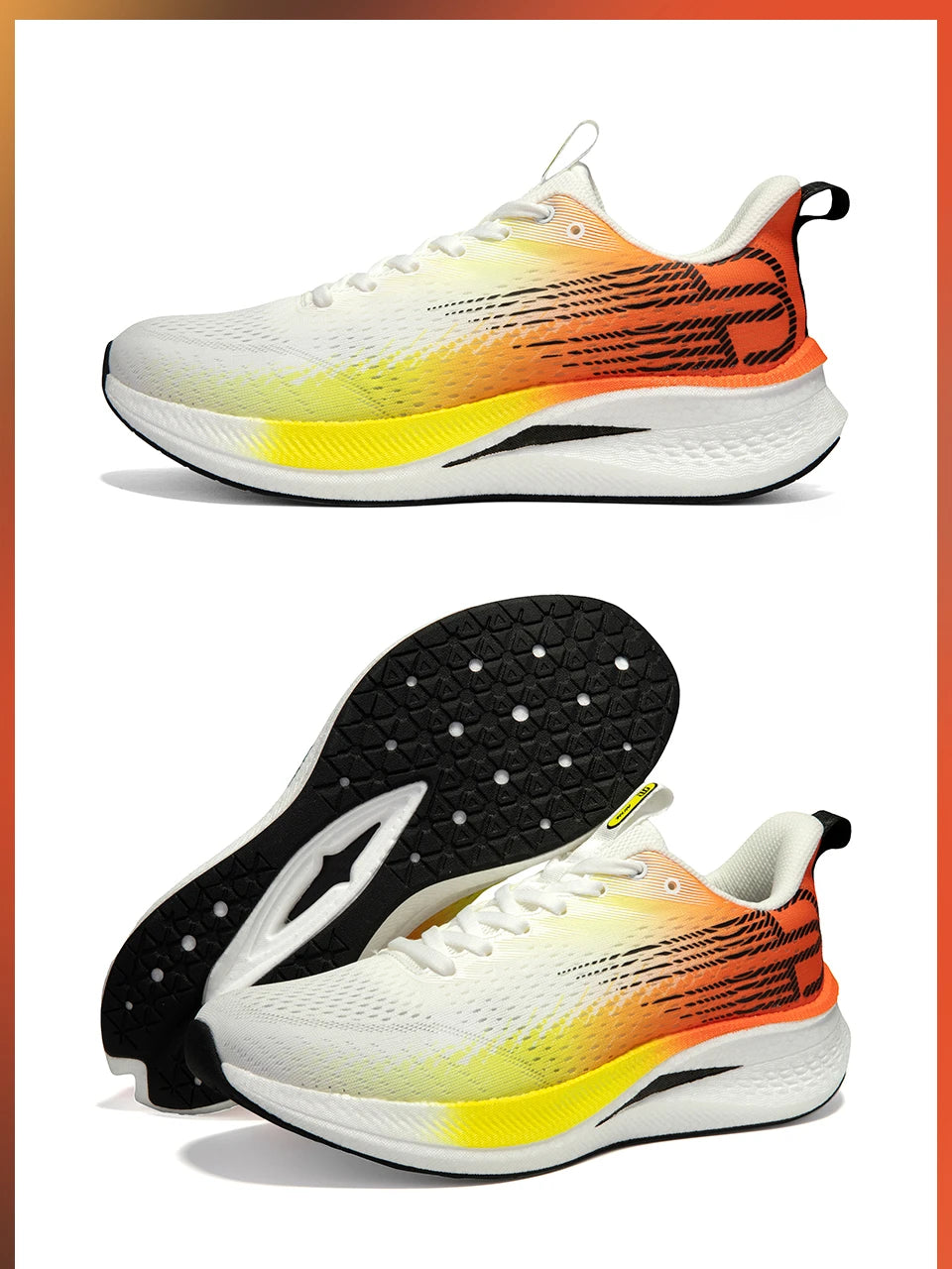 Baasploa Men Running Shoes 2025 New Professional Training Lightweight Sport Shoes Male Carbon Plate Mesh Breathable Sneakers