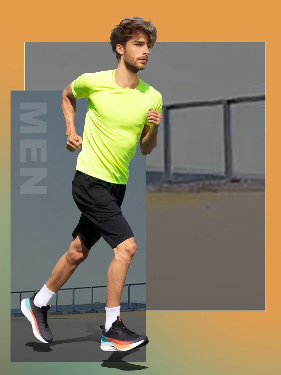 Baasploa Men Running Shoes 2025 New Professional Training Lightweight Sport Shoes Male Carbon Plate Mesh Breathable Sneakers