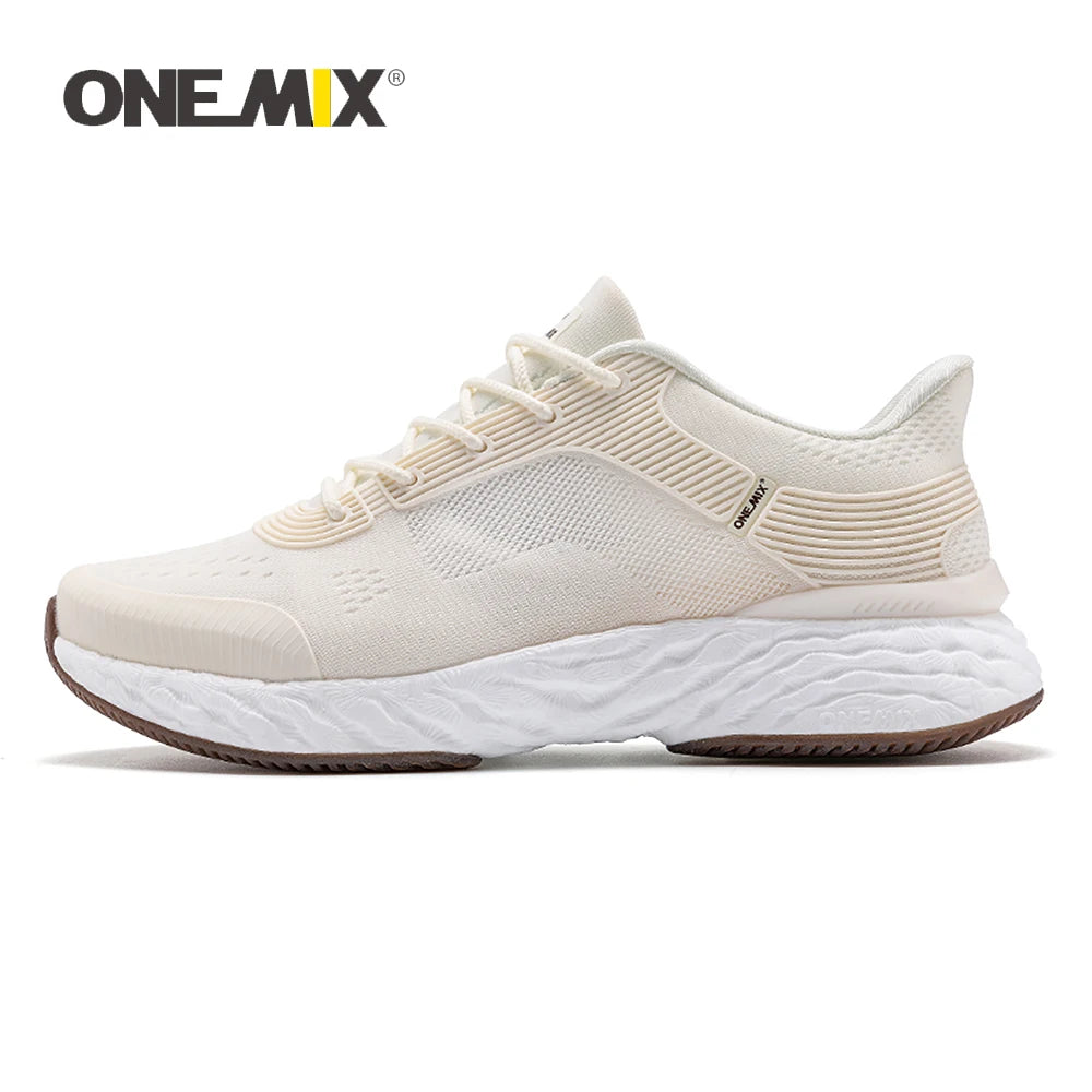 ONEMIX Summer Breathable Mesh Sneakers for Women Jacquard Gradient Soft Tenis Jogging Shoes Lightweight Leisure Outdoor Sneakers