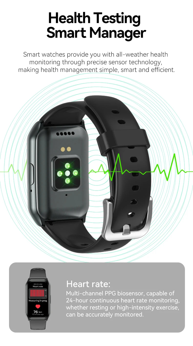 For Android IOS H1 Smartwatch Women Men Heart Rate Blood Oxygen Waterproof Sport Smart watch Watch For Ladies  Gift