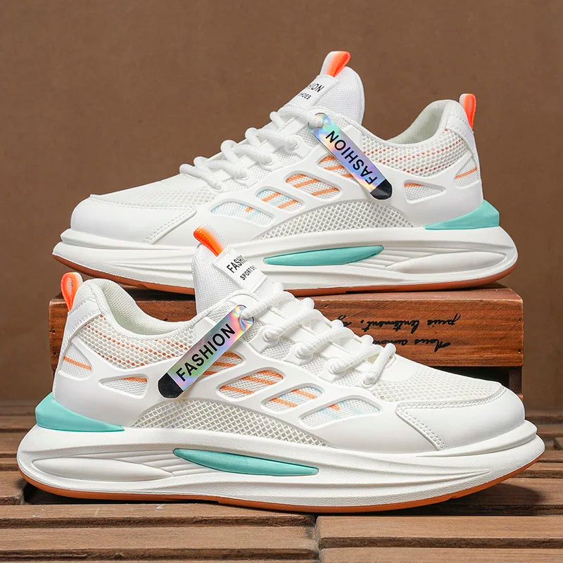 Men's Breathable Sneakers 2025 Autumn Comfortable Breathable Mens Platform Running Shoes Fashion Casual Shoes Zapatillas Hombre