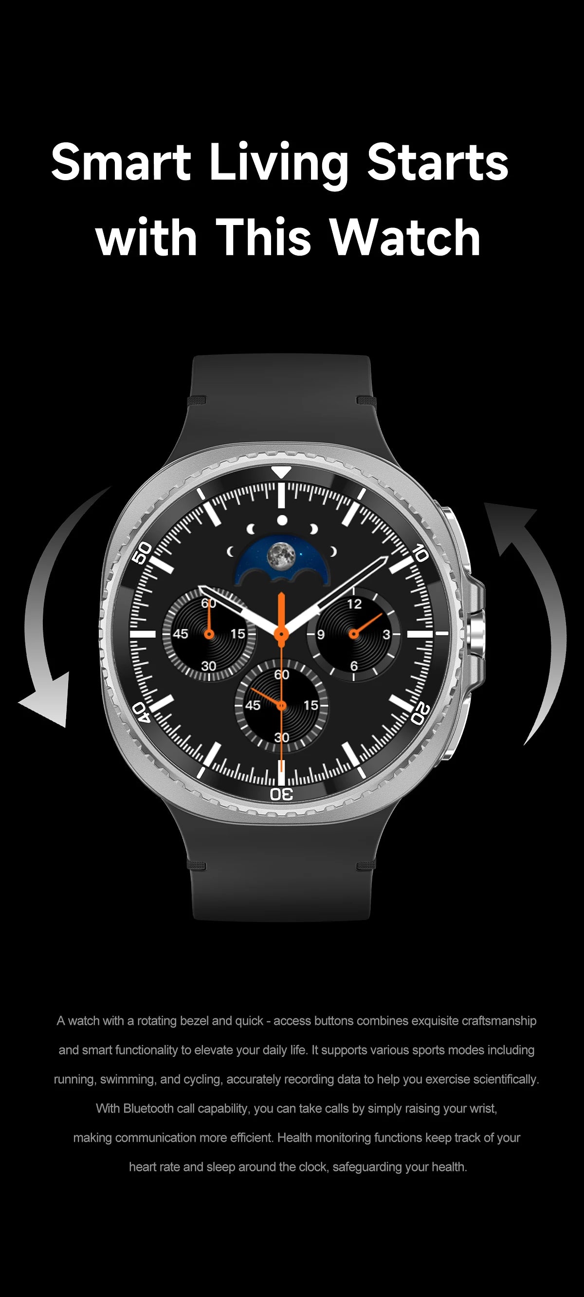 Watch 8 Ultra Classic GPS Compass NFC SmartWatch 46mm Version AMOLEL Rotating Dial BT Call 3ATM Waterproof Watch7 Upgraded Watch