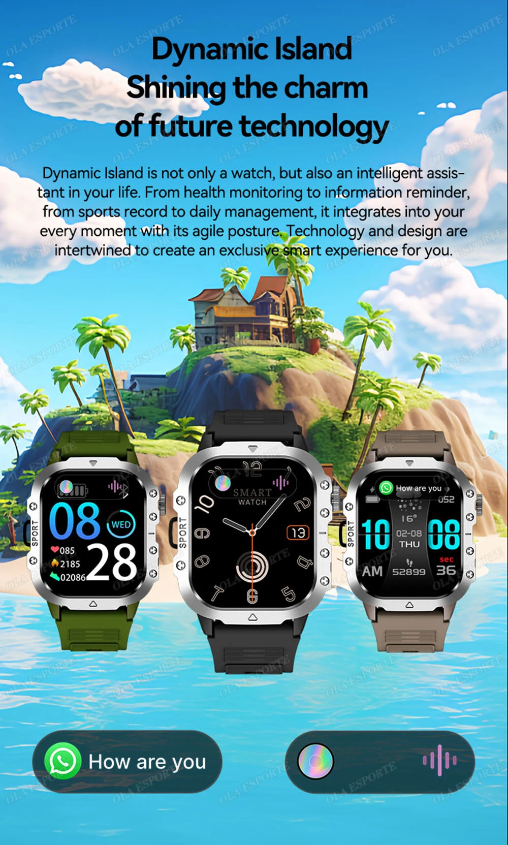 2025 Smartwatch Men Bluetooth Call Heart Rate Health Monitor AI Voice Waterproof Sport GPS Tracker Smart Watches For Android IOS