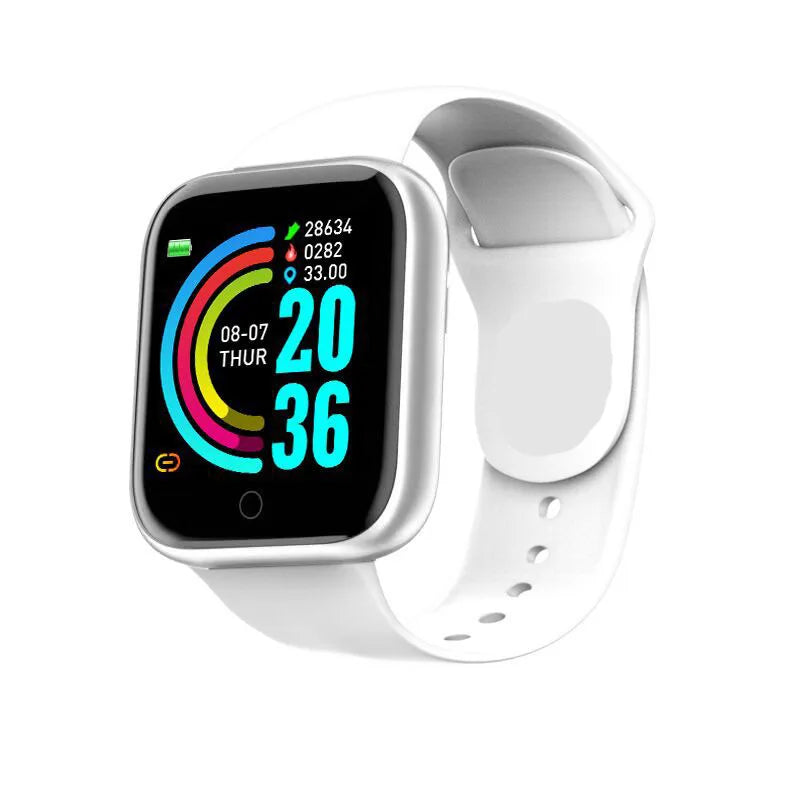Smart Watch Y68 Bluetooth Fitness Tracker Sports Watch Heart Rate Monitor Blood Pressure Smart Bracelet for Android IOS D20 Pro