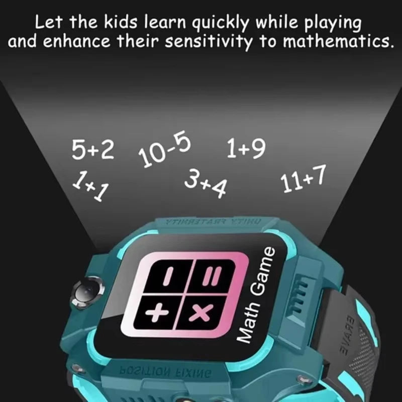 Kids Smart Watch New 5G WIFI Video Call GPS SOS IP68 Waterproof Child Smartwatch HD Camera Monitor Tracker Location Phone Watch