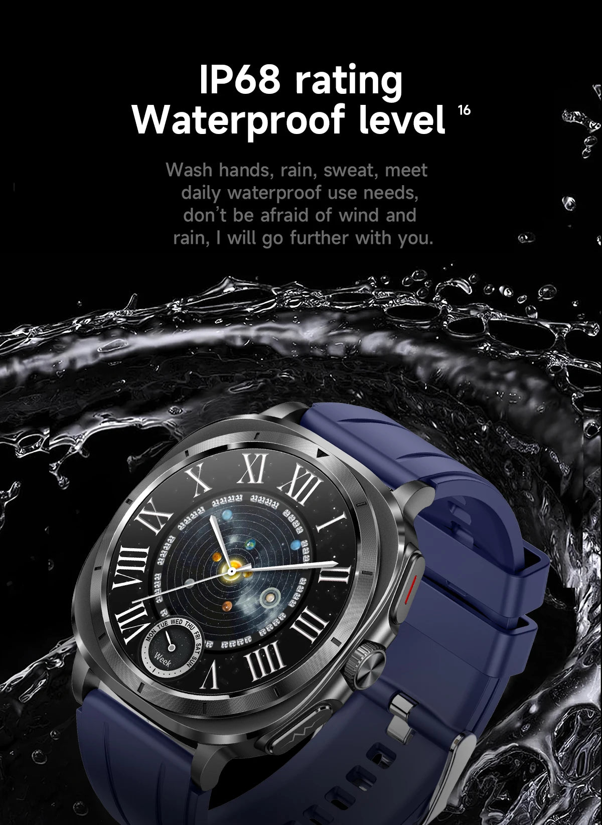 2025 New Laser therapy Three High Uric acid Blood pressure Smartwatch Men ECG+PPG Heart rate Fat Body Analysis NFC Call Watches