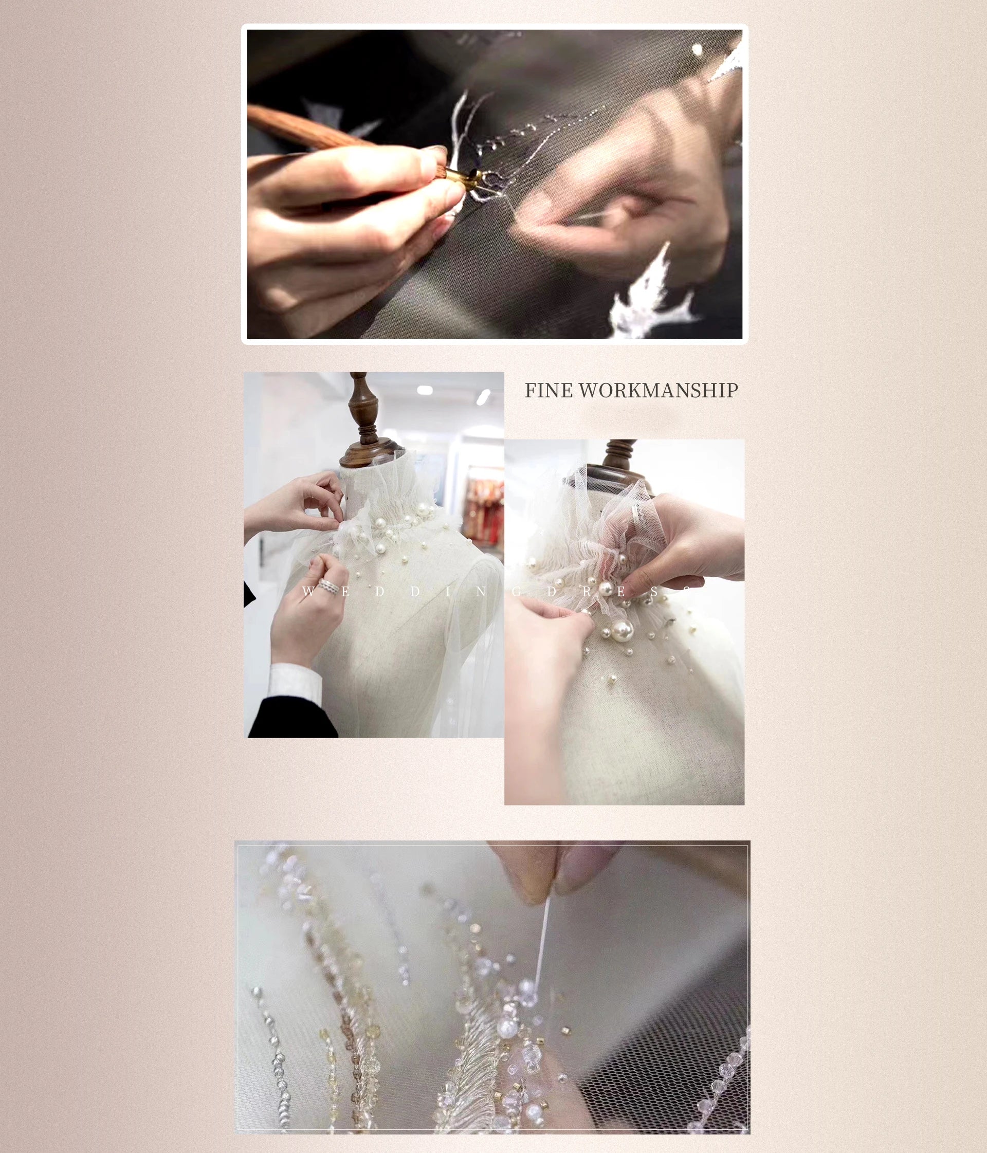 FATAPAESE Customized Bridesmaid Dress Full Beaded Sequins Stones Bodice Short Sleeve A-line Maxi Gown Wedding Engagement Dress