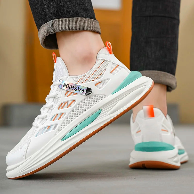 Men's Breathable Sneakers 2025 Autumn Comfortable Breathable Mens Platform Running Shoes Fashion Casual Shoes Zapatillas Hombre
