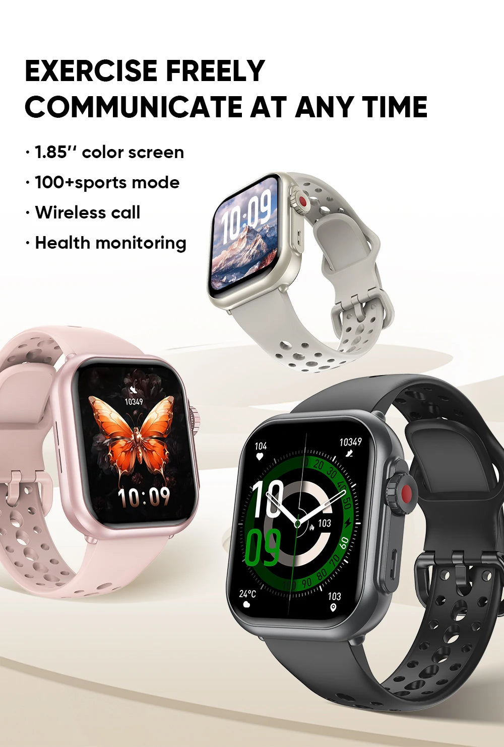 2025 New For Huawei Xiaomi Smart Watch Men Women 1.85-Inch HD AMOLED Full Touch Screen IP68 Waterproof Bluetooth Call SmartWatch