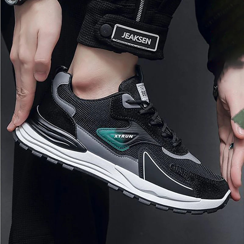 Casual Versatile Sport Shoes Men Comfortable Breathable Anti-skid Wear Resistance Sole Lightweight Outdoor Running Sneaker