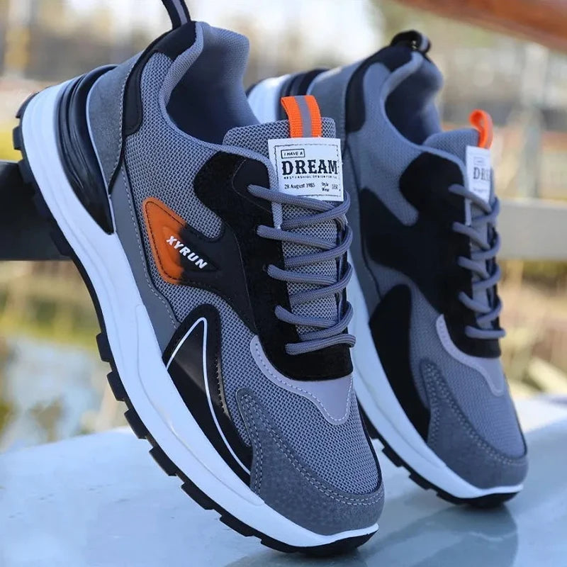 Casual Versatile Sport Shoes Men Comfortable Breathable Anti-skid Wear Resistance Sole Lightweight Outdoor Running Sneaker