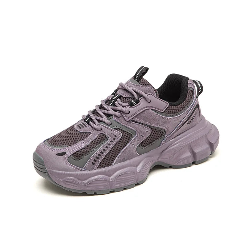 Oulylan Leisure Summer Women Chunky Sneaker Retro Lightweight Mesh Breathable Sports Shoes Ladies Fashion Daily Comfort Footwear