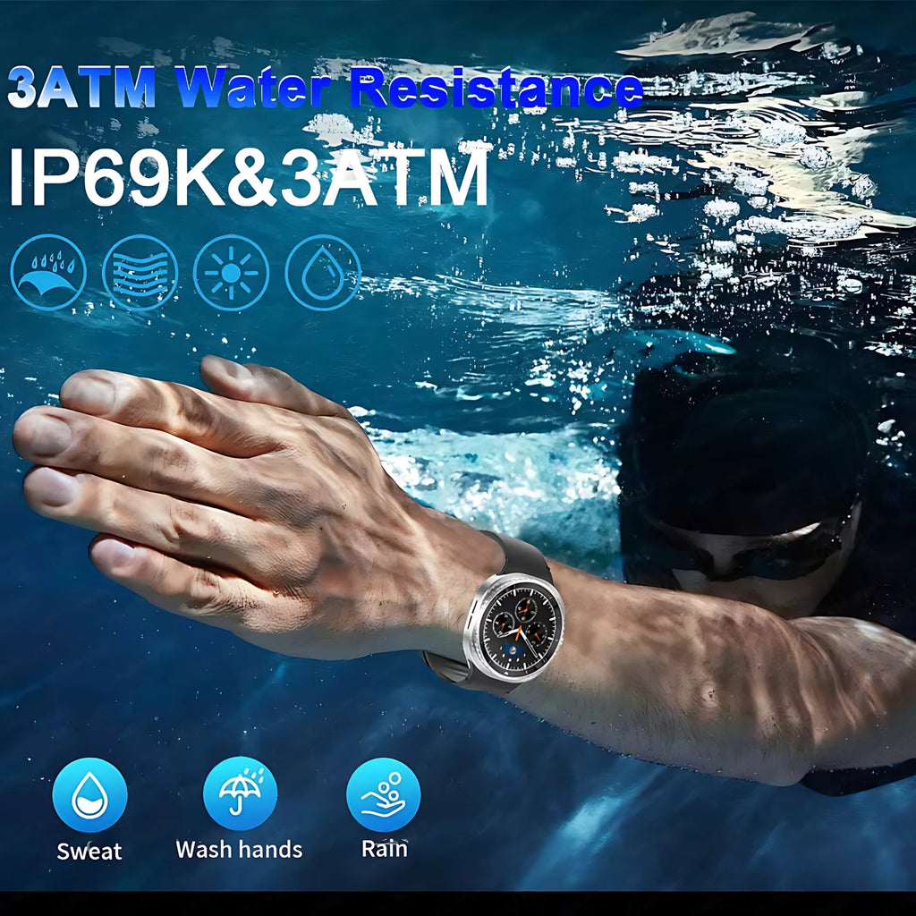 Watch 8 Ultra Classic GPS Compass NFC SmartWatch 46mm Version AMOLEL Rotating Dial BT Call 3ATM Waterproof Watch7 Upgraded Watch