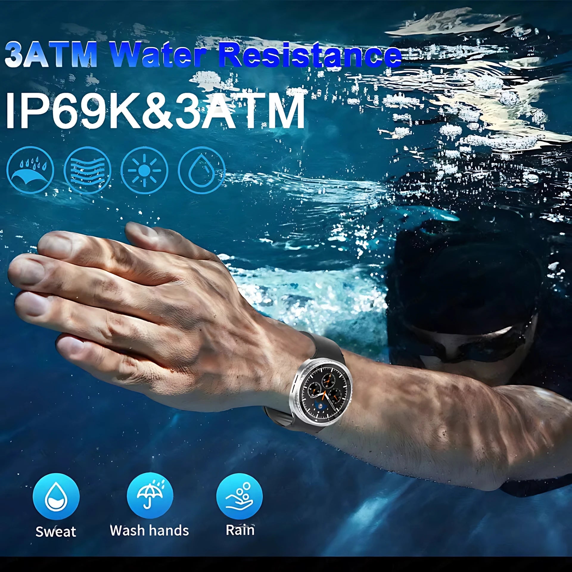 Watch 8 Ultra Classic GPS Compass NFC SmartWatch 46mm Version AMOLEL Rotating Dial BT Call 3ATM Waterproof Watch7 Upgraded Watch