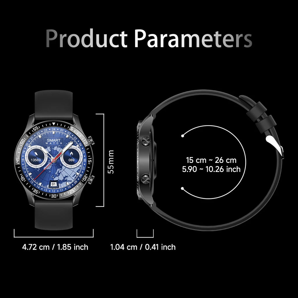 New Smart Watch Al Voice Assistant 1.5''HD Touch Screen Wireless Call Message Push 100+Sports Fashion Smartwatch For Men Women