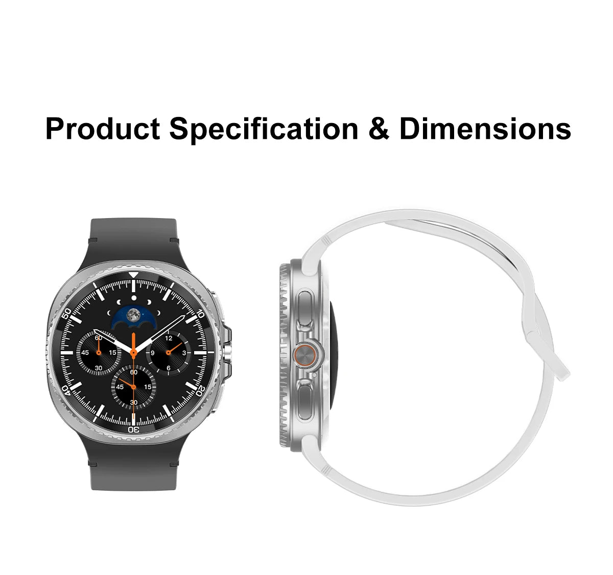 Watch 8 Ultra Classic GPS Compass NFC SmartWatch 46mm Version AMOLEL Rotating Dial BT Call 3ATM Waterproof Watch7 Upgraded Watch