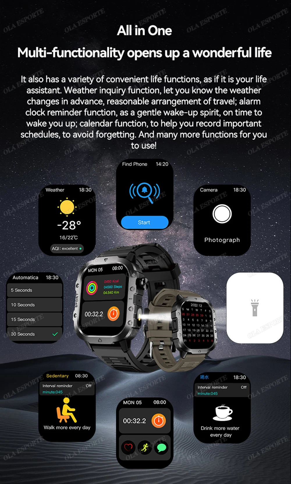 2025 Smartwatch Men Bluetooth Call Heart Rate Health Monitor AI Voice Waterproof Sport GPS Tracker Smart Watches For Android IOS