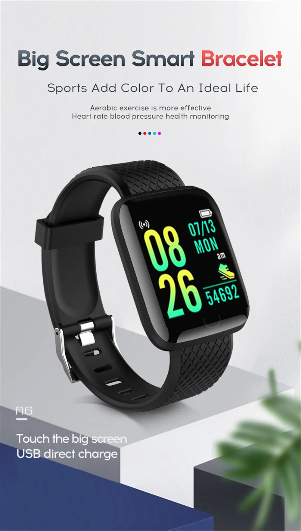 For Xiaomi Bluetooth Smart Watch Men Women Blood Pressure Heart Rate Monitor Sport Smartwatch Tracker Reminder For Android IOS