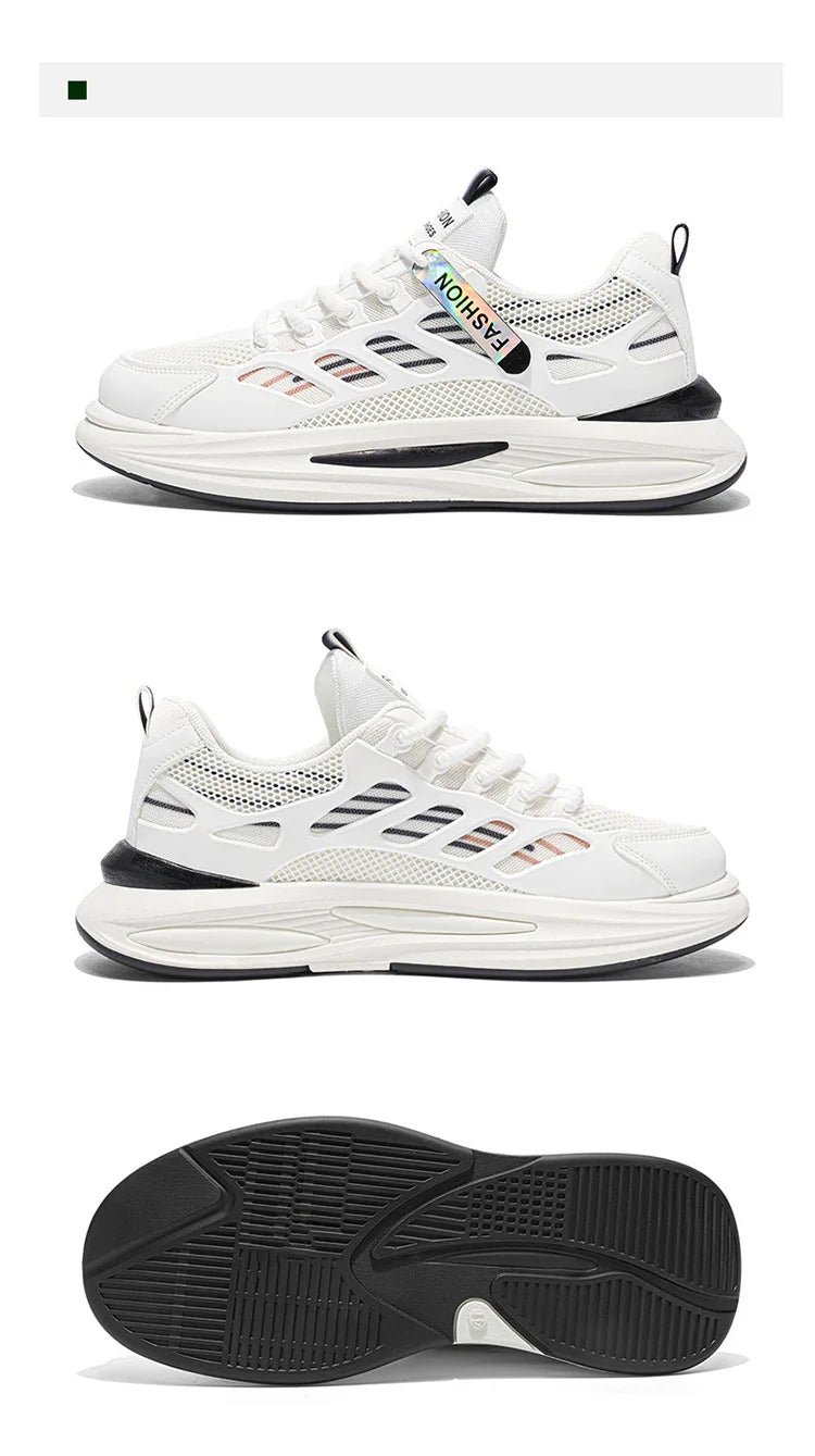 Men's Breathable Sneakers 2025 Autumn Comfortable Breathable Mens Platform Running Shoes Fashion Casual Shoes Zapatillas Hombre