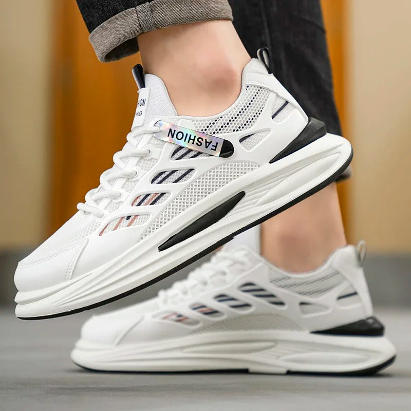 Men's Breathable Sneakers 2025 Autumn Comfortable Breathable Mens Platform Running Shoes Fashion Casual Shoes Zapatillas Hombre