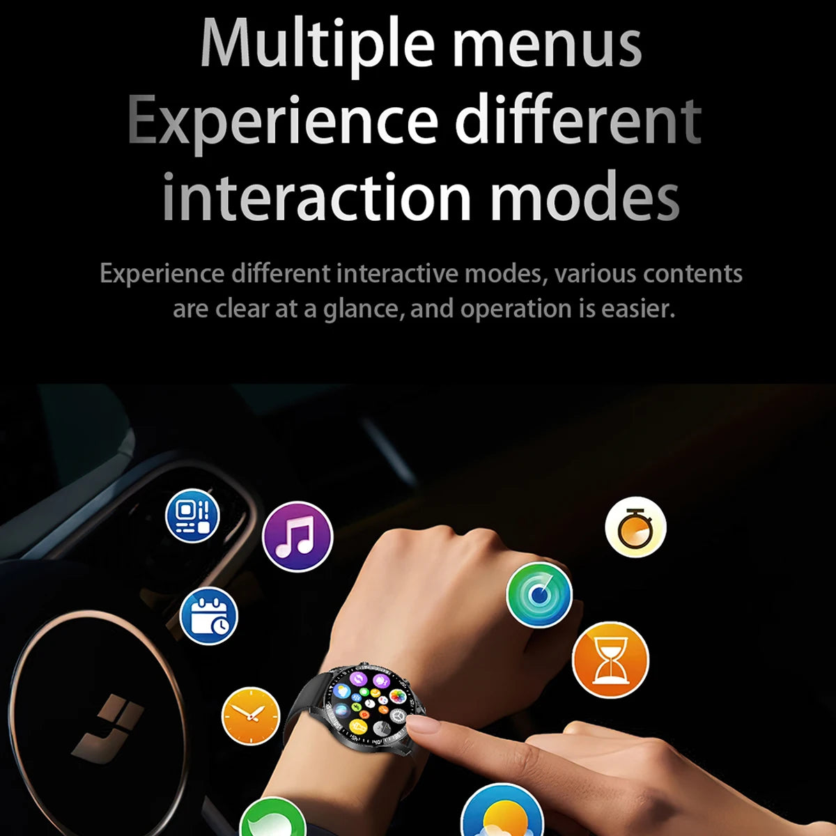 New Smart Watch Al Voice Assistant 1.5''HD Touch Screen Wireless Call Message Push 100+Sports Fashion Smartwatch For Men Women