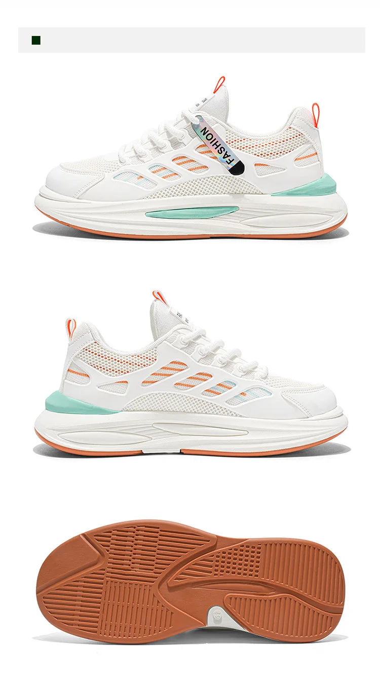 Men's Breathable Sneakers 2025 Autumn Comfortable Breathable Mens Platform Running Shoes Fashion Casual Shoes Zapatillas Hombre