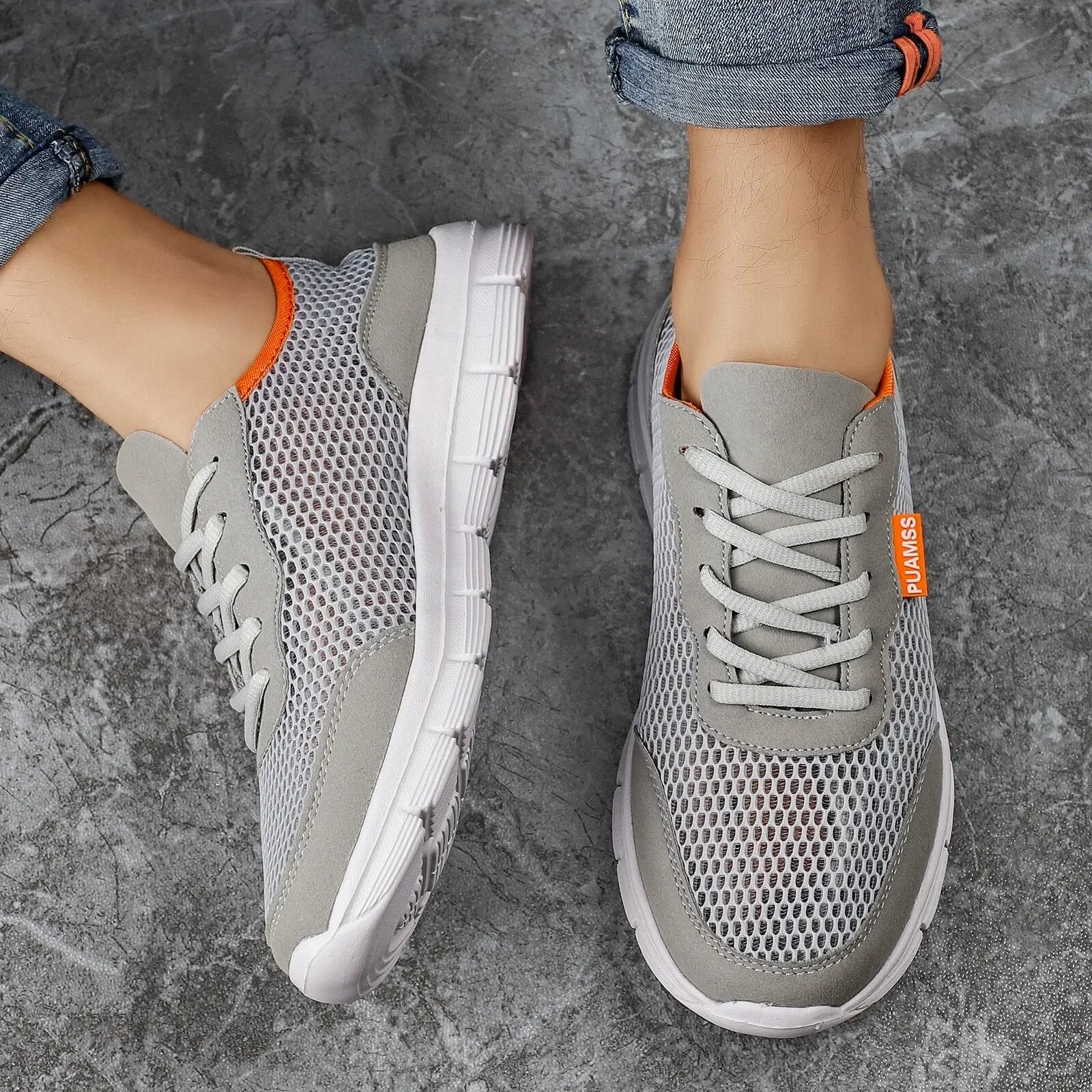 Men Shoes Summer Sneakers Mesh Running Shoes Lightweight and Breathable Sneakers For Men Tenis Sports Shoes