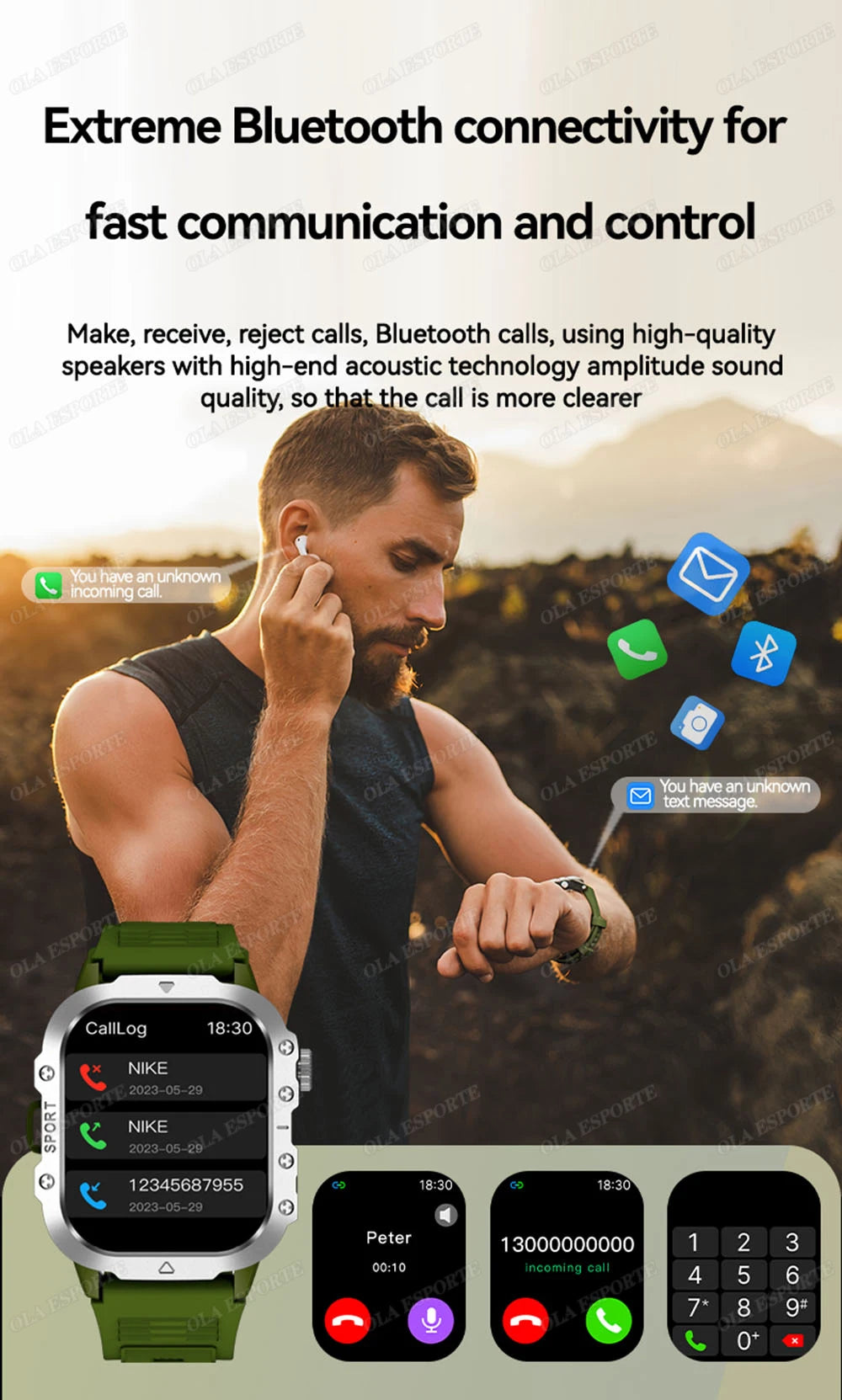 2025 Smartwatch Men Bluetooth Call Heart Rate Health Monitor AI Voice Waterproof Sport GPS Tracker Smart Watches For Android IOS