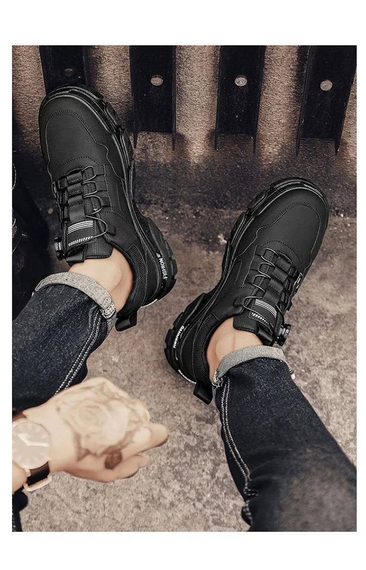 Summer Mens Casual Shoes Leather Men's Sneakers Comfortable Soft Male Wark Board Shoes Platform Shoe for Men Кроссовки Мужские