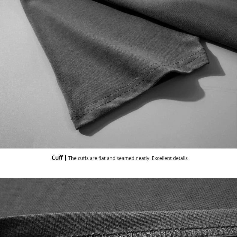 Men's Short Sleeve Heavy T-Shirt.100% Cotton,Short Sleeve O-Neck Top Tees,Plain Harajuku Clothing