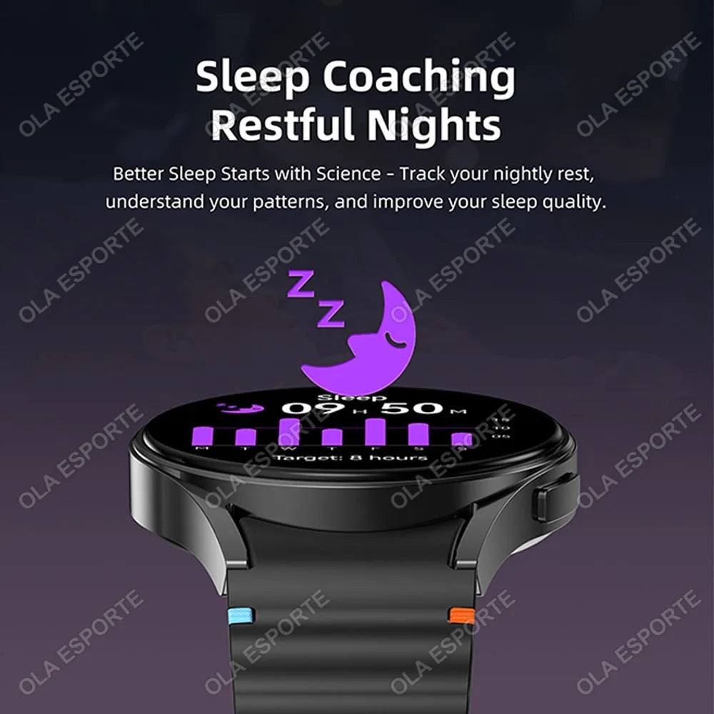 2025 New Smart watch7 Men Women AMOLED Screen Health Monitor Watch Waterproof Voice Assistant Call Smart Watch For Android IOS