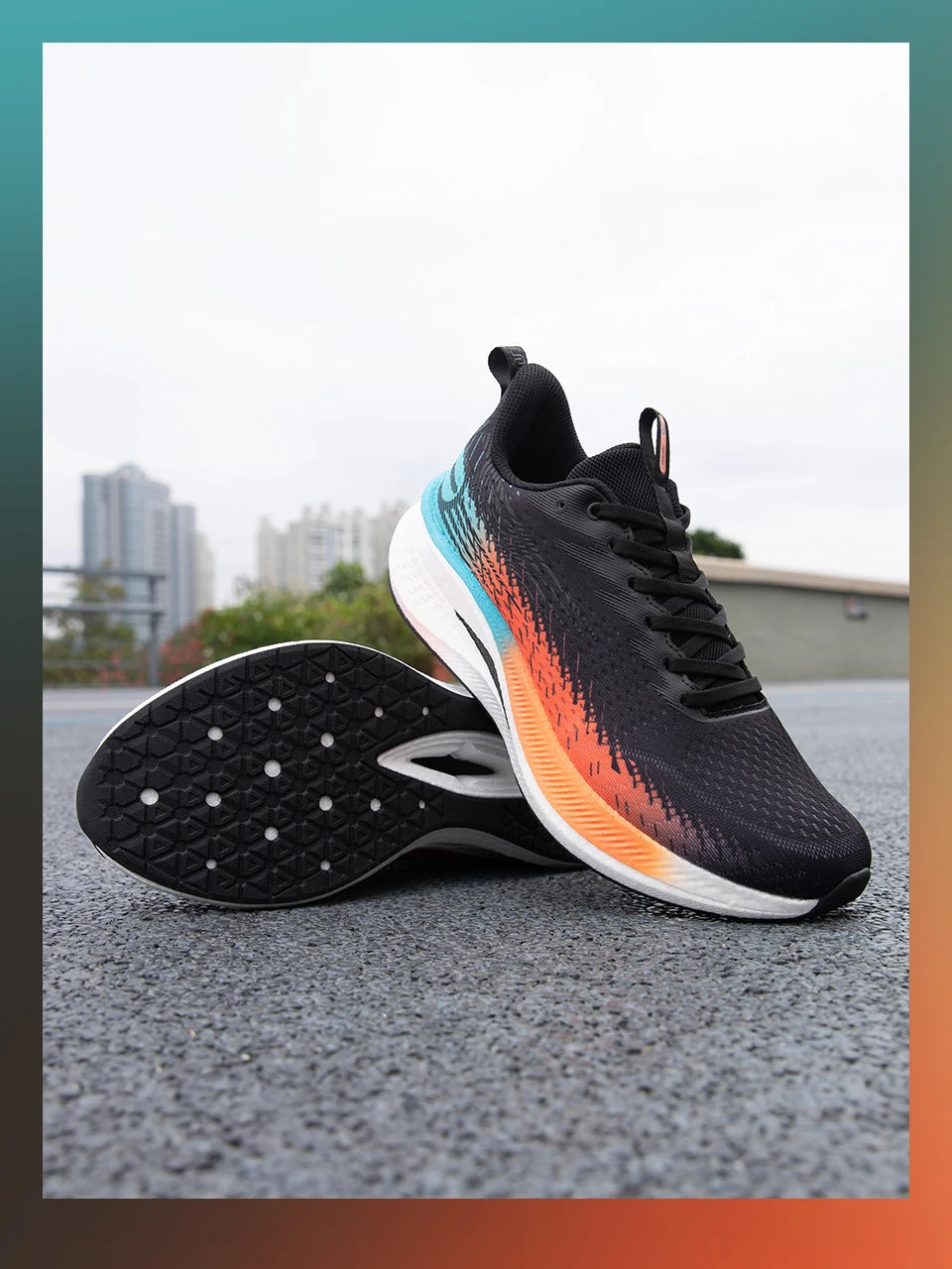 Baasploa Men Running Shoes 2025 New Professional Training Lightweight Sport Shoes Male Carbon Plate Mesh Breathable Sneakers