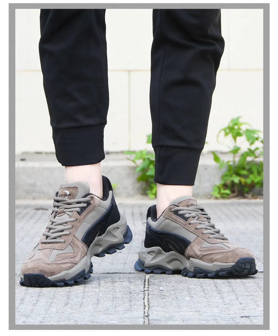 BONA 2023 New Designers Athletic Breathable Footwear Running Shoes Men Comfortable Sneakers  Man Zapatillas Walking Jogging Shoe