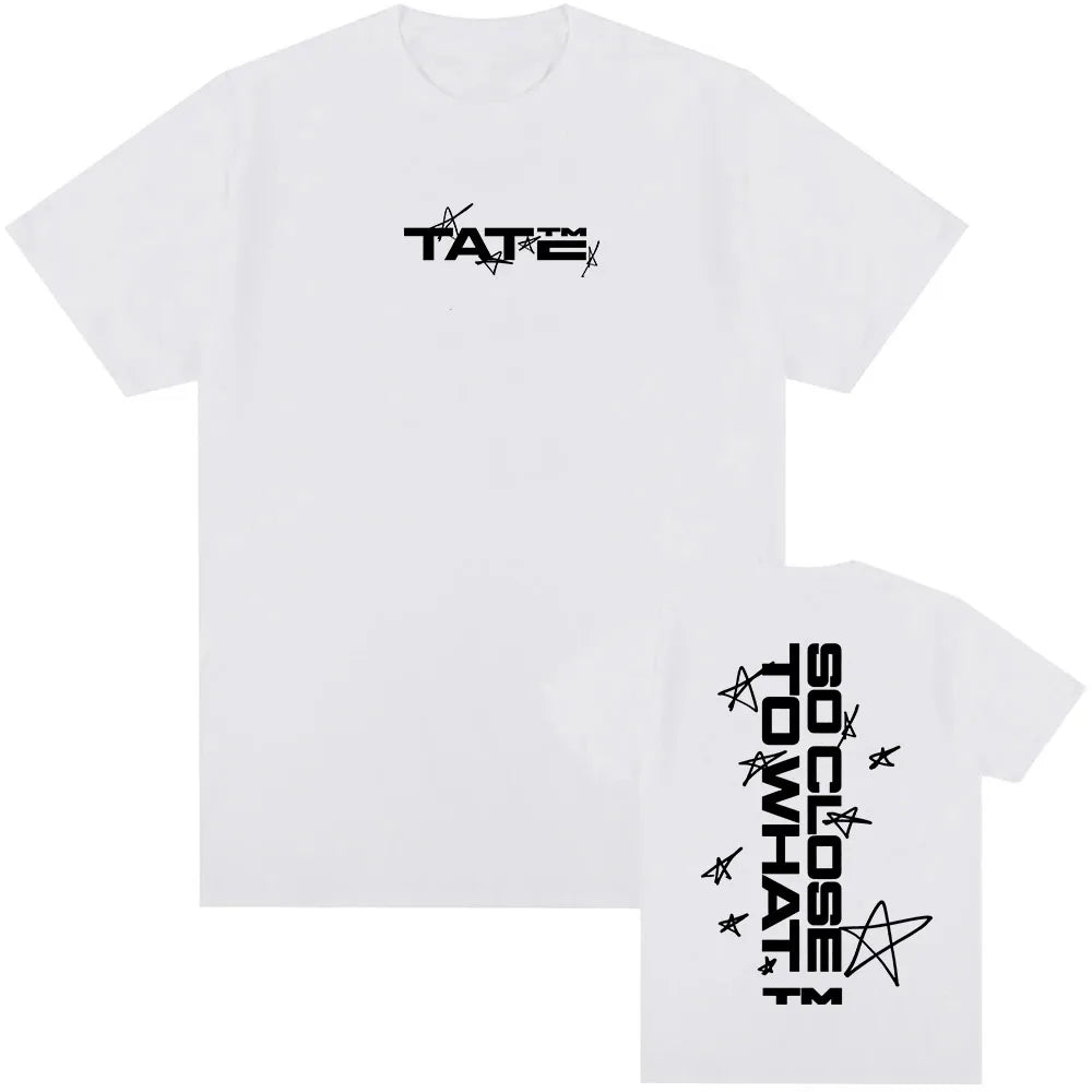 Tate McRae So Close To What Tshirts 2025 New Album Graphic T-shirt Cotton Short Sleeve Summer Tee-shirt Men Women Clothing Male