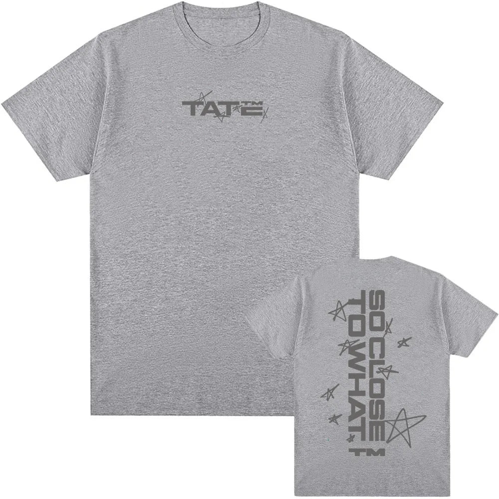 Tate McRae So Close To What Tshirts 2025 New Album Graphic T-shirt Cotton Short Sleeve Summer Tee-shirt Men Women Clothing Male