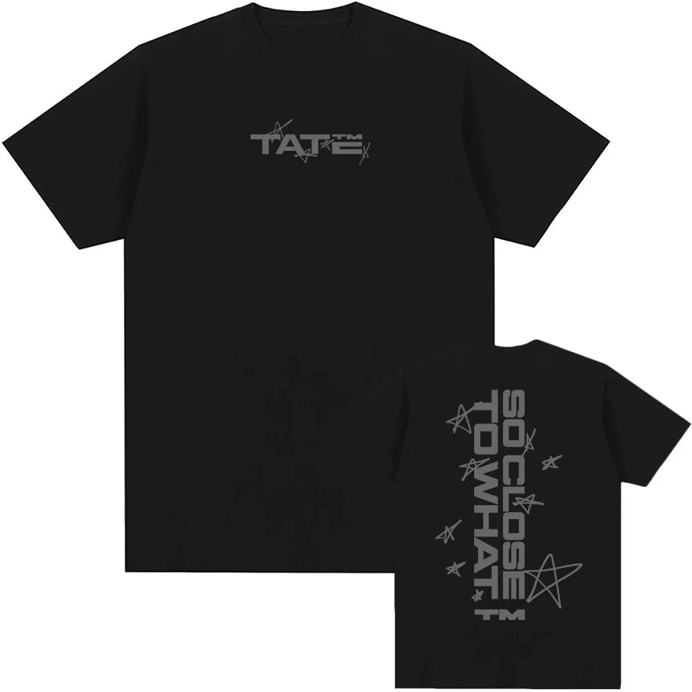 Tate McRae So Close To What Tshirts 2025 New Album Graphic T-shirt Cotton Short Sleeve Summer Tee-shirt Men Women Clothing Male