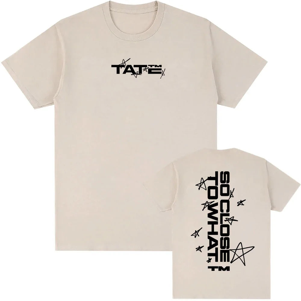 Tate McRae So Close To What Tshirts 2025 New Album Graphic T-shirt Cotton Short Sleeve Summer Tee-shirt Men Women Clothing Male